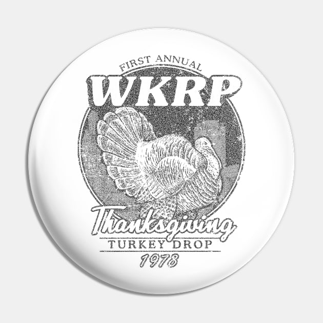 WKRP Turkey Drop 1978 <> Graphic Design Pin by RajaSukses