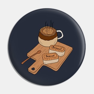 a cup of coffee and biscuit !! Pin