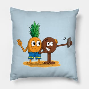 Pineapple and coconut selfie Pillow