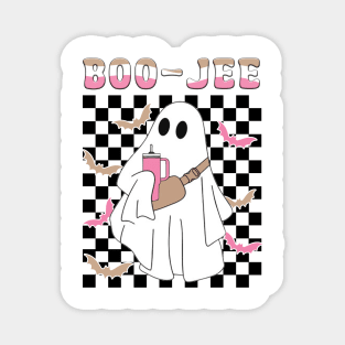 Spooky Season Cute Ghost Halloween Costume Boujee Boo-Jee Magnet