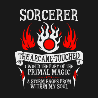 Sorcerer, Dungeons & Dragons - The Arcane-Touched T-Shirt