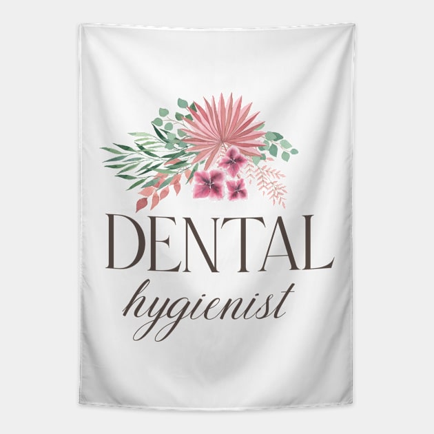 Dental Hygienist - bohemian floral bouquet Design Tapestry by best-vibes-only