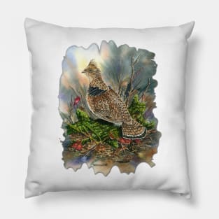 Ruffed Grouse Pillow