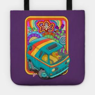 Vintage Customized Van - blue version Tote