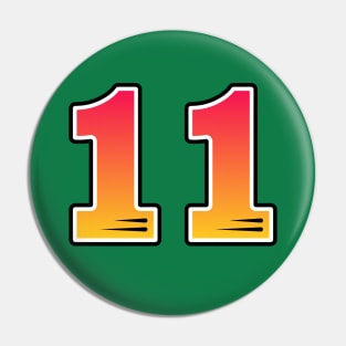 Number Eleven Pin