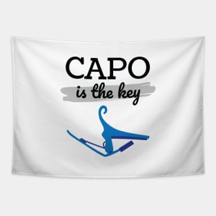 Capo is the Key Blue Capo Light Theme Tapestry