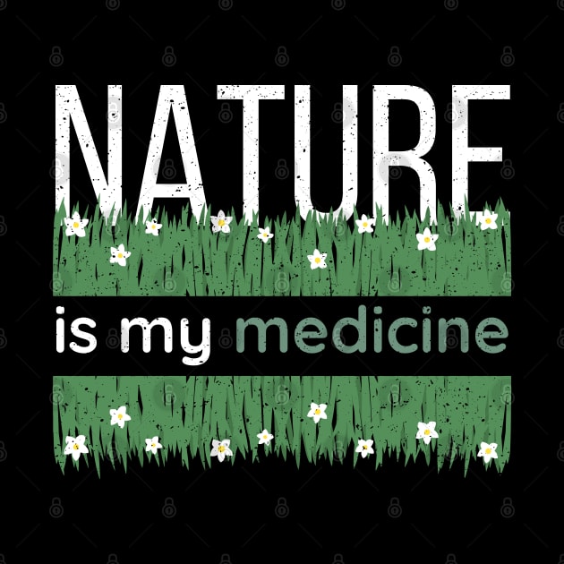 Nature Is My Medicine, Herbal Medicine, Herbs, Herbalism, Vintage, Distressed by HelenGie