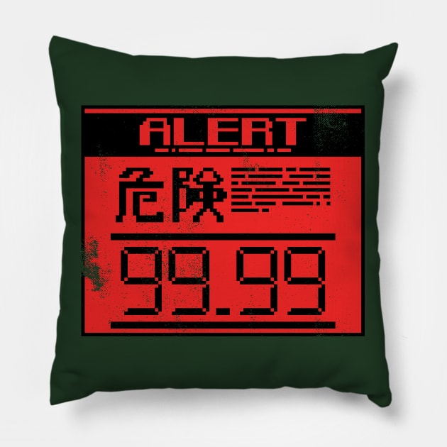 Alert 99.99 [Full Distressed] Pillow by DCLawrenceUK