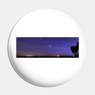 Night sky and setting Moon (C019/6217) Pin