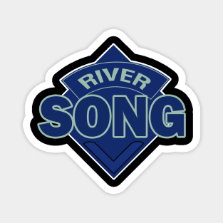 River Song - Doctor Who Style Logo - Spoilers Magnet