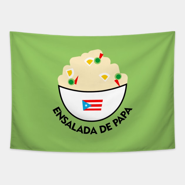 Ensalada de Papa Puerto Rico Food Potato Salad Boricua Tapestry by bydarling