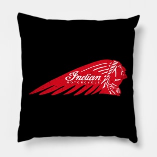 Indian Motorcycle Retro and Vintage Pillow