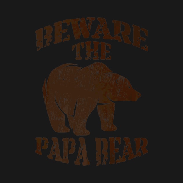 Papa Bear Father Day by Serrena DrawingFloral