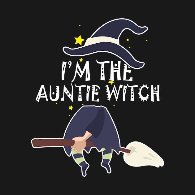 Im the auntie Witch Shirt Halloween Matching Group Costume by foxmqpo