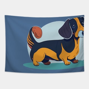 Dachshund Portrait Tapestry