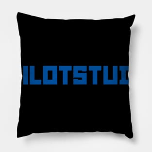 Pilot Studios Logo Blue Pillow