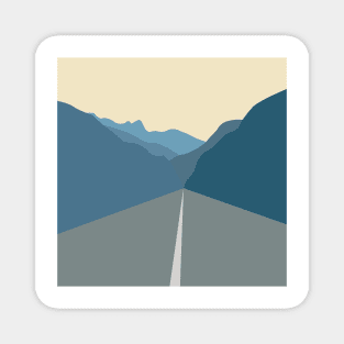 Road to the mountains Magnet