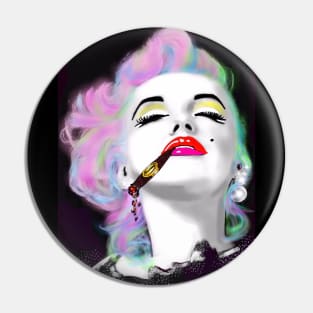 Marilyn Smoking Pin