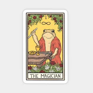 The Magician Toad Tarot Card Magnet