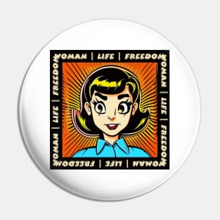 Woman Life Freedom Woman Pin