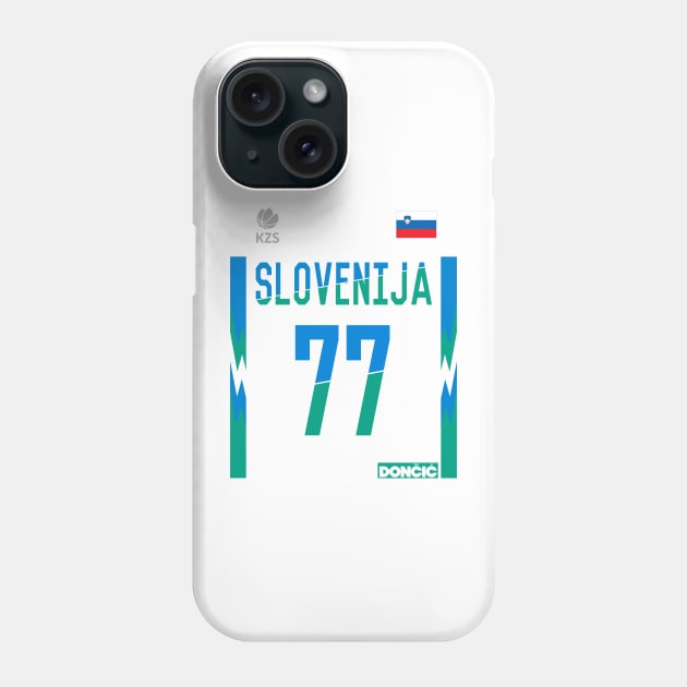 Luka Doncic 2023 Slovenija World Cup Phone Case by darklordpug