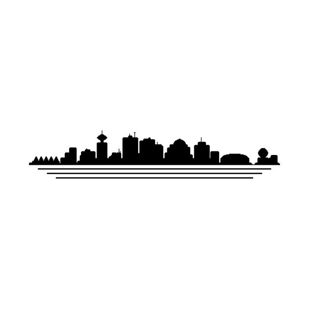 Vancouver Skyline Pixelart by Pondering Pixel