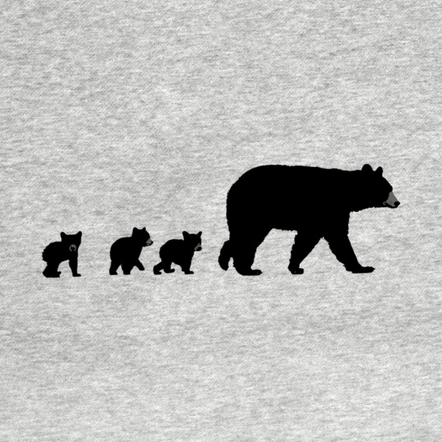 Download Mama Bear and Her Cubs - Mama Bear And Cubs - T-Shirt | TeePublic