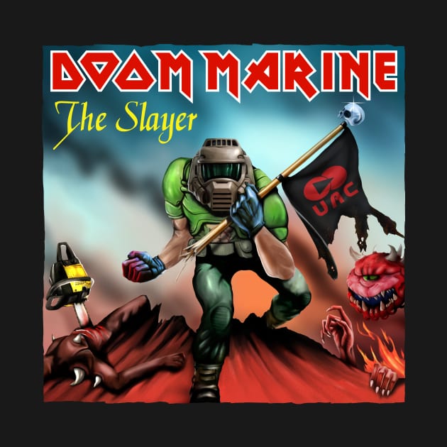 Doom Marine Cover by demonigote