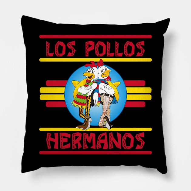 Los Pollos Hermanos Pillow by Litaru