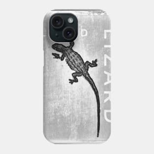 Grey slate lizard Phone Case