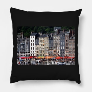 A View of Honfleur, France Pillow