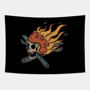 Rider and Fire Tapestry