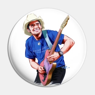 Brad Paisley - An illustration by Paul Cemmick Pin