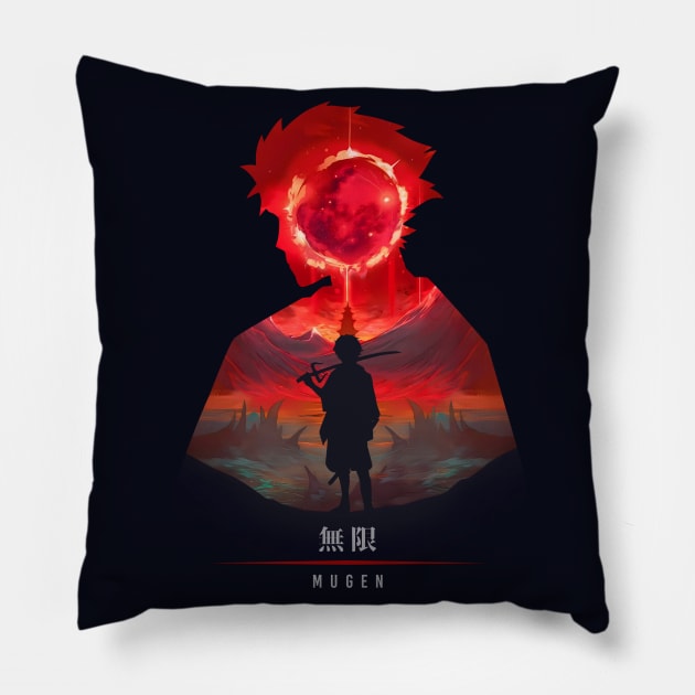 Mugen - Bloody Illusion Pillow by The Artz