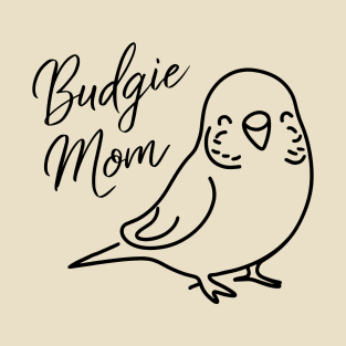 Budgie Mom Line Art T-Shirt