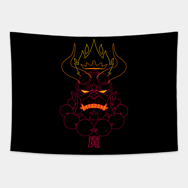 Oniboy lines Tapestry by TheTeenosaur