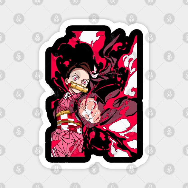Demon Slayer Nezuko Demon Power Magnet by Otaku Vibes