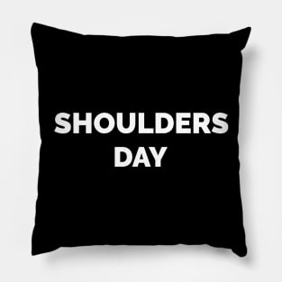 Motivational Workout | Shoulders Day Pillow