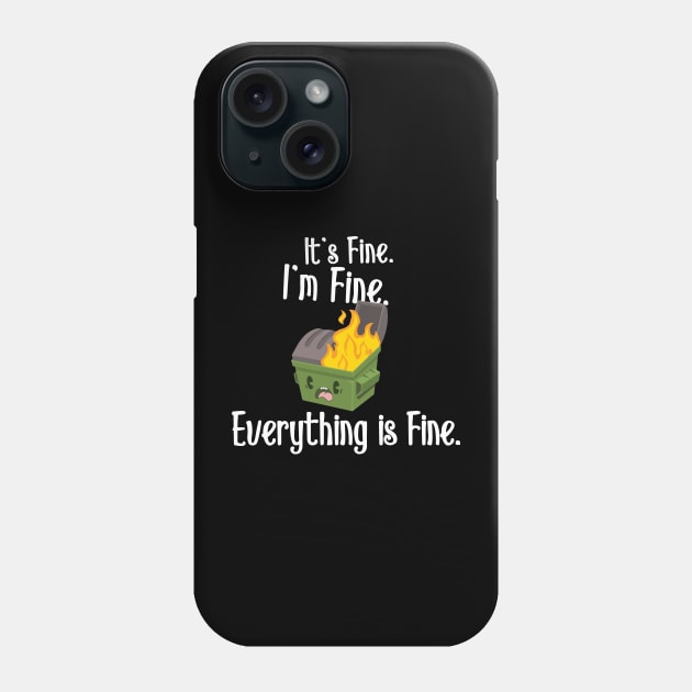 Dumpster Fire Phone Case by MindsparkCreative