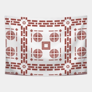 Mediterranean Tile Pattern Tapestry