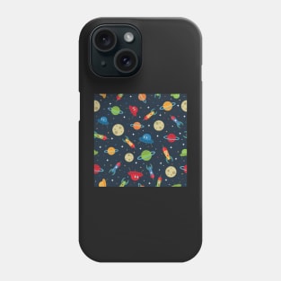 Rockets Planets and Stars Phone Case