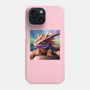 Baby Red Dragon with Rainbow Eyes Phone Case