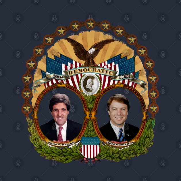 2004 Democratic Presidential Ticket by Swift Art