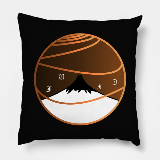 mount fuji Pillow by new eccentrics