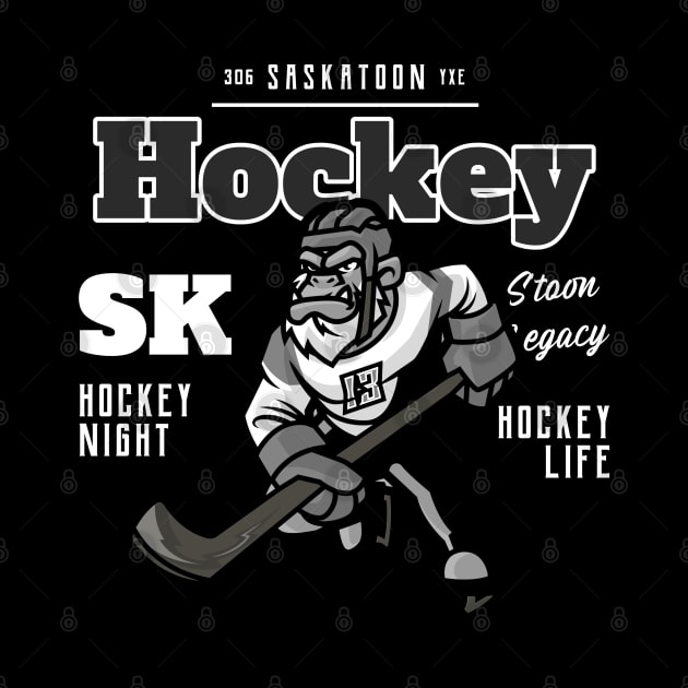 Saskatoon Slapshot Legends by Stooned in Stoon