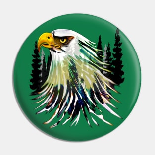 Bald Eagle Spirit of Forest and Skies Pin