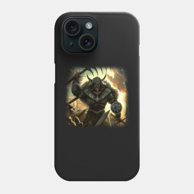 Viking warrior going to war Phone Case by Perryfranken