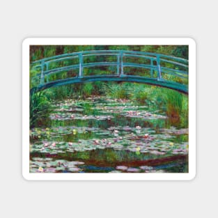 High Resolution Monet - The Japanese Footbridge Magnet