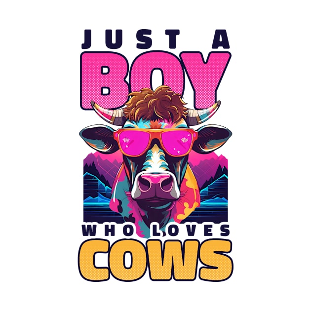 Cow Farmer Shirt | Boy Who Loves Cows by Gawkclothing