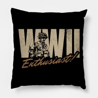 World War 2 WW2 Enthusiast Pillow